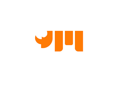 Rhino M animal branding creative design easy elegant graphic design icon idendity illustration illustrator kapanadze logo logotype luka minimal monogram simple symbol vector