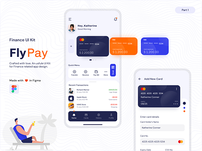 Finance-Banking App Dashboard app design banking banking app budget dashboard design debit card finance finance app illustration ios minimal minimal design minimalistic modern ui money management my cards ui design ui kit user experience