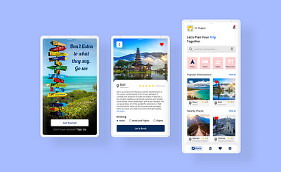 Travel App design designer looking for job ui ui design ux design uxdesign