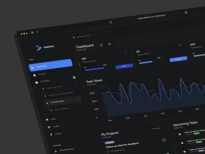 Time Management Tool - Dashboard animation app application branding dashboard dashboard design dashboard ui dashboard ux graphic design motion graphics ui ui app ui application ui design ui u x design ui web ux ux design web app web application