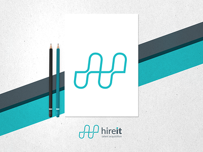 Hire it - Brand Identity Design branddesign brandidentity branding design logo logodesign