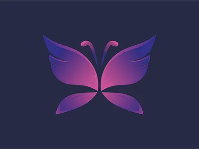 butterfly logo design illustration 3d butterfly design icon illustration logo sign symbol vector