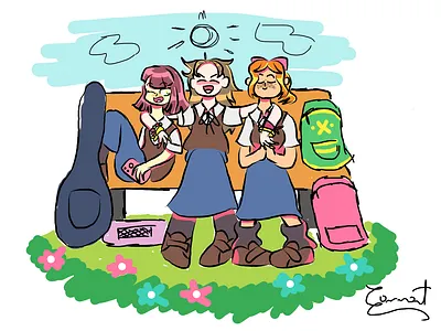 School friends design graphic design illustration