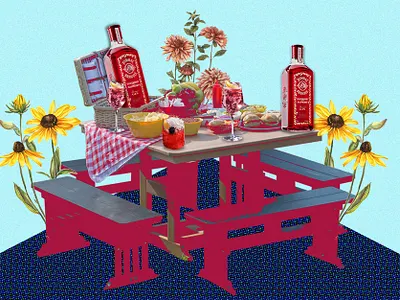 Bombay Bramble (3/3) alcohol bombay bombay bramble bombay sapphire booze collage digital collage gin liquor photoshop vinepair