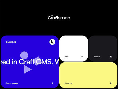 The Craftsmen animation branding graphic design logo motion graphics ui web web design website
