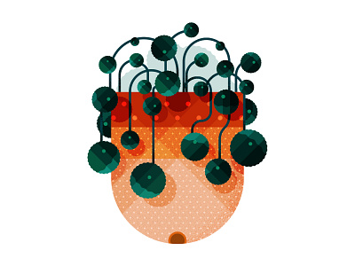 Money plant in terracotta pot 36daysoftype creeper flower vase foliage gardening geometric house plant illustration letter u money plant plant illustration plants pot pothos terracotta pot u