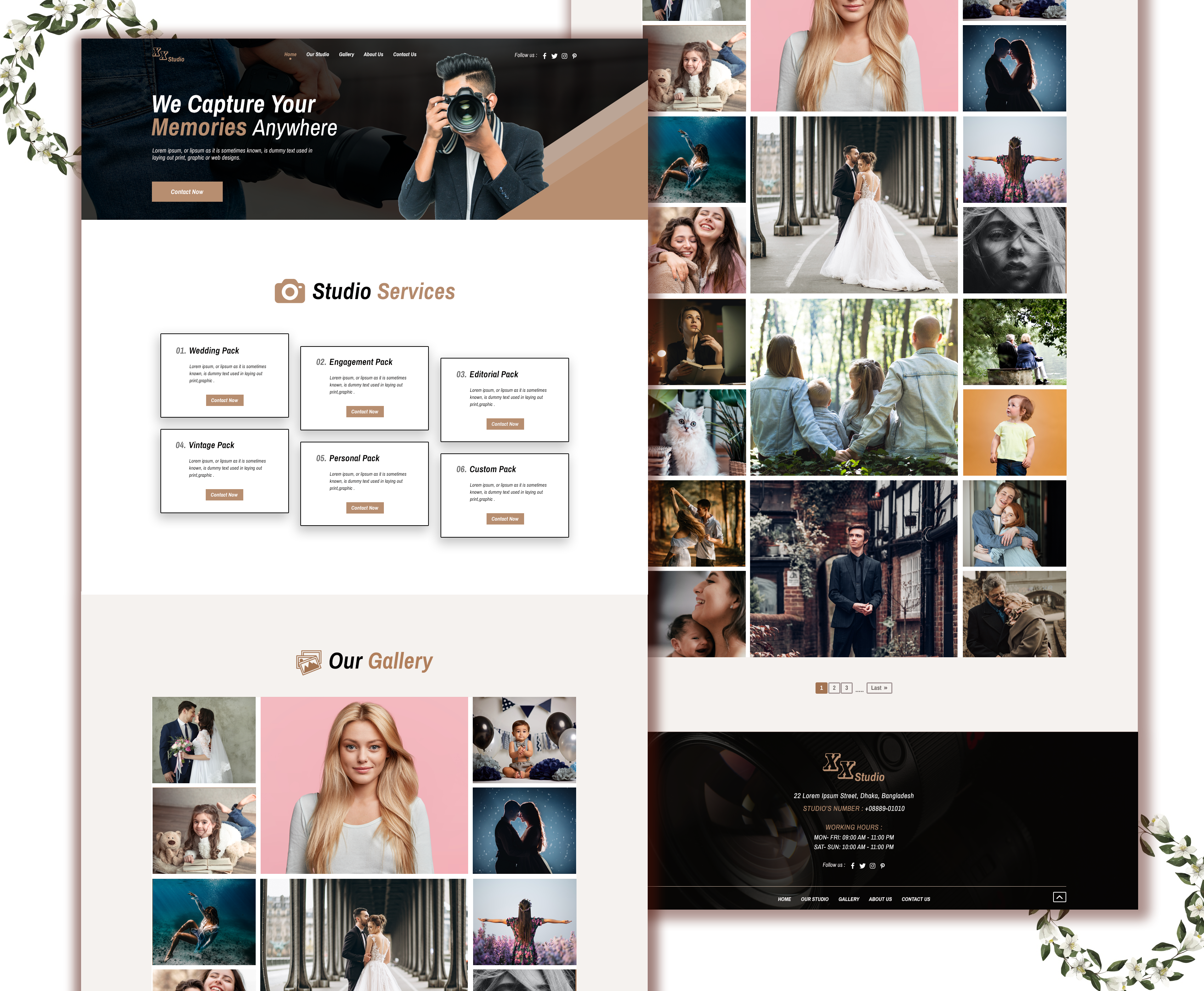 Example of Responsive Website UI Design & Redesign