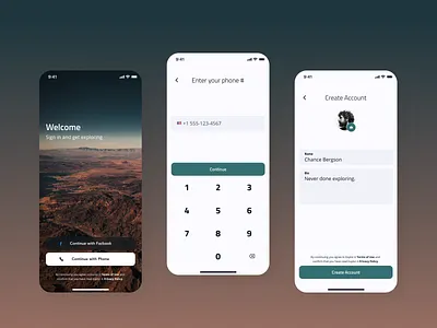 Explor.it - Travel App | Sign in app dailyui dailyuichallenge ios login minimal sign in sign up ui ux