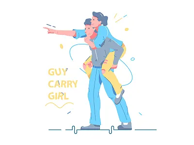 On each other together