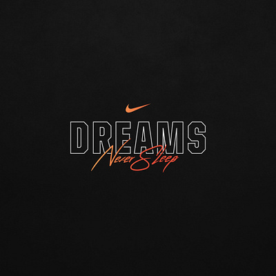 Nike - NFL Draft 2020 | Dreams Never Sleep branding graphic graphic design logo typography