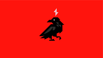 Raven logo 3d animal animation bird branding crow design esports graphic design illustration light logo logotype mascot logo motion graphics raven ui ux vector