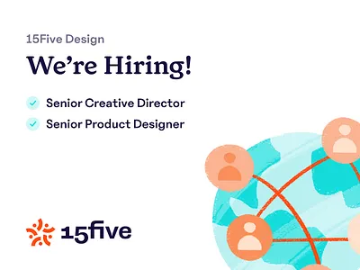 We're Hiring! 🎉 15five creative director hiring product designer remote