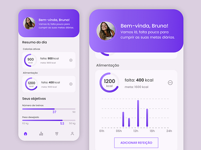 Health Tracking App app design fitness health ui ux