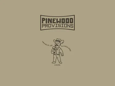 Pinewood Provisions "Cowboy Barista" coffee cowboy graphic design shirt