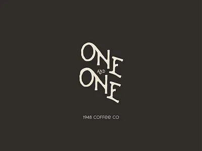One & One Club Logo branding graphic design logo typography