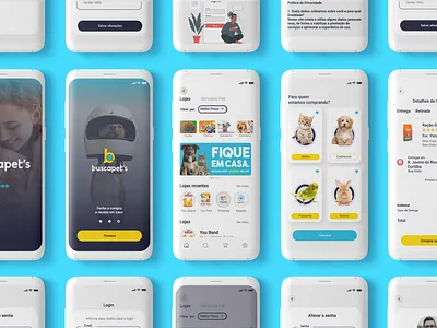 Busca Pet's App design mobile search student