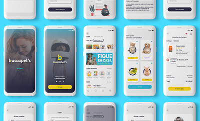 Busca Pet's App design mobile search student