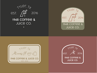 Cafe 1948 Hat Designs coffee graphic design hat patch product design