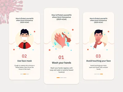 COVID-19 Walkthrough Screens app design ui ui design uxui