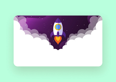 Space Illustration adobe illustrator illustration illustrator landing page space spaceship ui