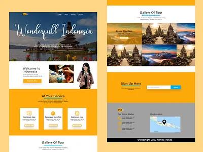 UI Web - Wonderful Indonesia graphic design
