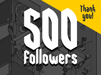 500 followers! blueprints device diy followers graphic design infographics instructional design instructions isometric art isometric design isometric drawing machine power tool step by step tech technical drawing technical graphics technical illustration vector graphics