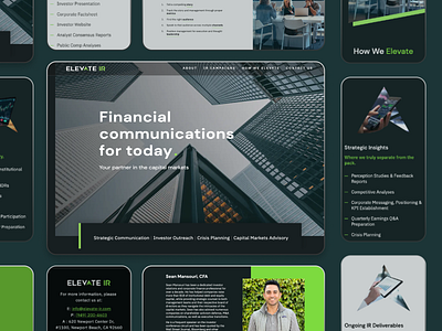 Elevate IR branding figma identitydesign landingpage