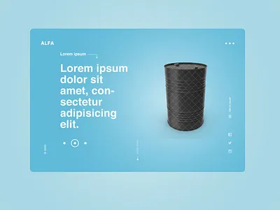 Alfa | Clean & Minimal Template design ui ux webdesign website