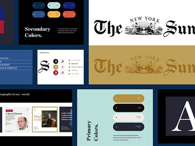 The New York Sun - Brand Identity accessibility brand identity branding dashboard design logo newspaper publication ui ux website