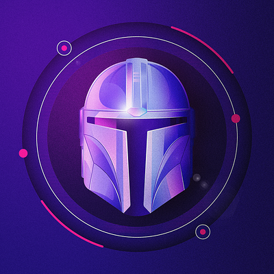 Mando Helmet adobe design helmet illustration illustrator mandalorian shiny starwars vector warrior