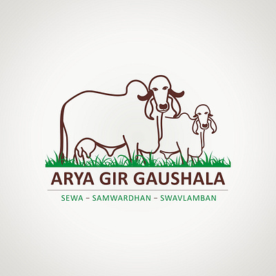 Arya Gir Gaushala Logo branding logo