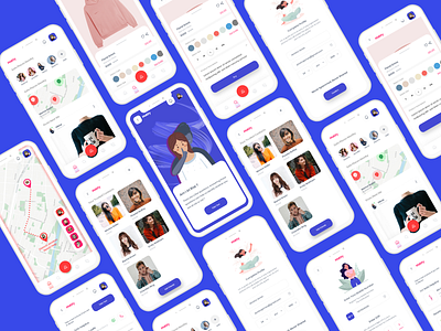 Women Welfare App Concept design designer ui ui ux uidesign uiux