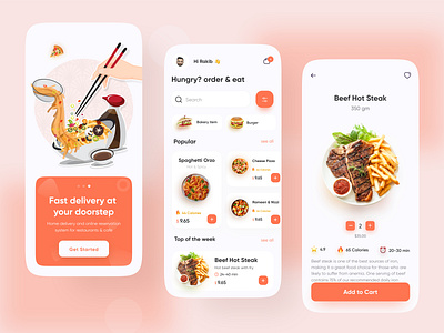 Food Delivery Mobile App 2020 ui trends app design app ui food app food delivery app food delivery application food delivery service food order food ordering grocery grocery app ios app design mobile app online order shop app ui uiux ux