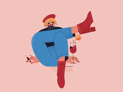 Red Boots 2d animation 2d animator aftereffects animated gif animation blog boots branding design fashion flat girl illustration loop animation motion design motion designer motion graphics path red