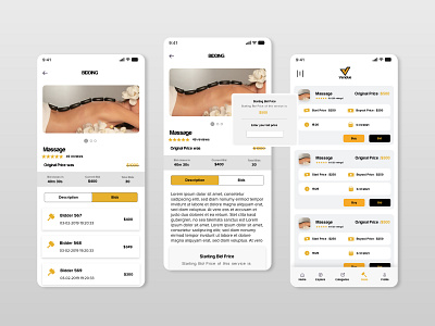 Bidding and Listing UI android app app design app designer bid bidder bidding bidding app buyout deal design flutter ios listing listing app mobile app mobile app design mobile ui ui uiux