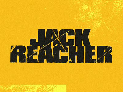 Jack Reacher book character branding design font graphic design illustration jack reacher letraset lettering logo logotype monogram thriller type typography vector