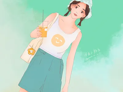 hello illustration summer
