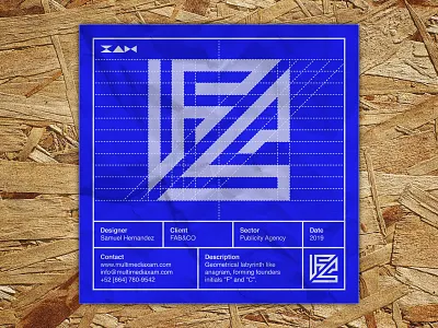 Logo Blueprint Series | FAB&CO branding design graphic design icon illustration logo typography