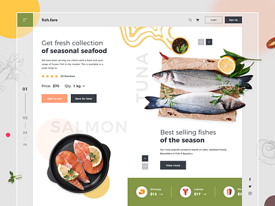 Sea Food eCommerce Web App Design ecommerce ecommerce web design ecommercewebsite seafood seafood web development seafood website design seafoodonline seafoodwebsite ui user experience user interface web web design and development web designers web designs web development web ui website concept