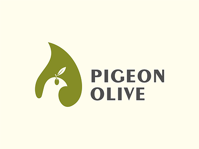 Pigeon Olive dove logo olive pigeon