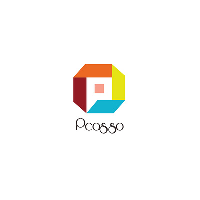 Logo Design for Pcasso branding design designer flat graphic design illustrator logo logo design logos