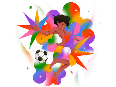Fuleragem abstract boy brazil fifa football gradient illustration pattern soccer