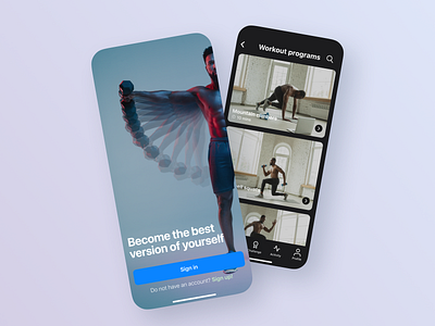 Home Fitness mobile app concept app concept design fitness mobile sport ui user experience ux webdesign workout