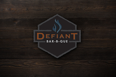 DEFIANT BBQ Branding brand identity branding graphic design icon illustration logo mockup typography vector wordmark