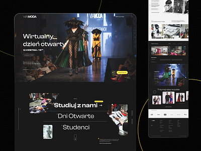 Art School Website adobe xd art black conceptual design graphic design monotone school typography ui uiux ux