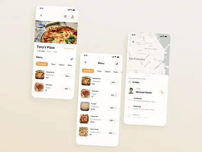 Food Delivery App 🍔 app apple delivery food food delivery minimal modern ui ui design uxui