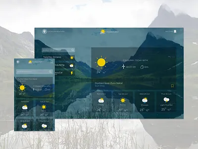 WEATHER FORECAST🌥 APP app branding design e commerce illustration ui ux web web design website