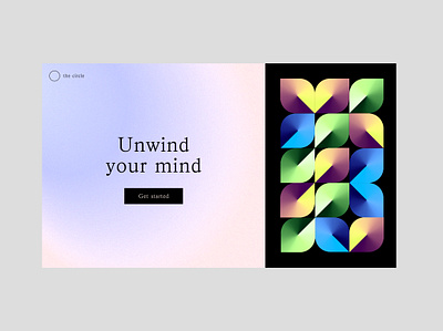 Daily UI 03 - landingpage branding creative dailyui dailyuichallenge gradients graphic design illustration landingpage meditation signup simpledesign ui