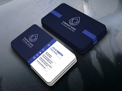 Professional Business Card Template agency black blue business business card card clean colorful colors corporate corporate business card creative