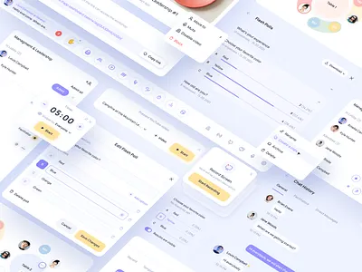 UI Design System for a Web App app app design app ui components dashboard design components design system desktop interface interface design platform product ui ui design ui elements ui kit ux uxui web web app